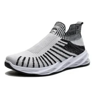 Sarastatic Men'S Fashion Mesh Breathable Lightweight Stripe Sneakers