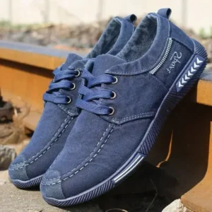 Sarastatic Men Casual Breathable Low Top Canvas Shoes