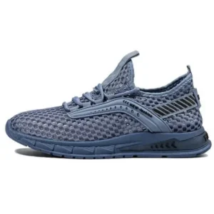 Sarastatic Men Casual Breathable Hollow Mesh Soft Sole Sports Shoes