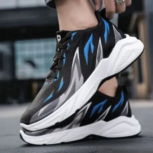 Sarastatic Men Fashion Color Matching Breathable Running Sneakers