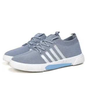 Sarastatic Men'S Fashion Stripe Lightweight Breathable Low Top Sneakers