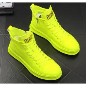 Sarastatic Men'S Fashion Bright Color High-Top Sneakers