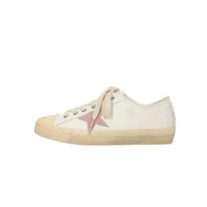 Sarastatic Women Fashion Casual Lace-Up Pink Star Sneakers