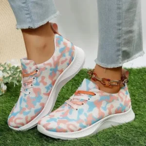 Sarastatic Summer Women Fashion Breathable Casual Colorful Printed Sneakers