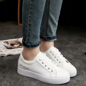 Sarastatic Summer Women Fashion Casual Solid Color Thick-Soled Canvas Sneakers