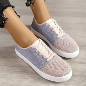 Sarastatic Summer Women Fashion Casual Fly-Woven Mesh Breathable Sneakers