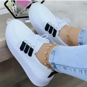 Sarastatic Women Fashion Lace-Up Sneakers